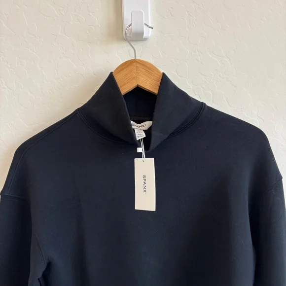 NWT SPANX  Scuba Crop Bolero Top, Size XS, black - Picture 2 of 8